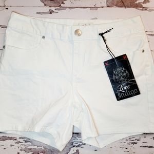 Love Indigo White Shorts